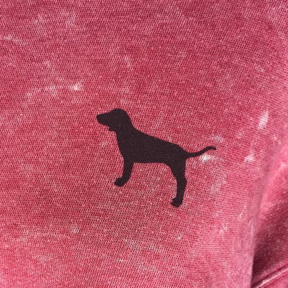 VS PINK Acid Wash Pink Crew Neck Sweatshirt - Picture 4 of 6